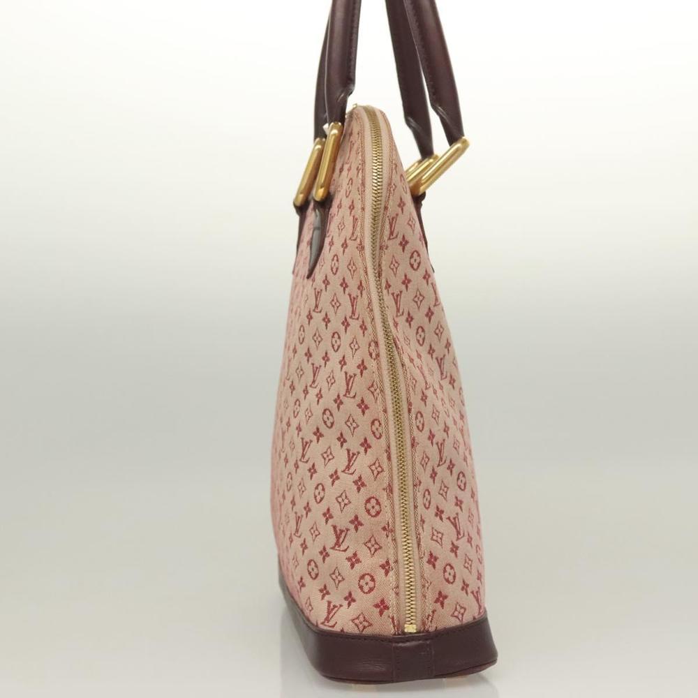 LOUIS VUITTON Monogram Mini Alma Haut Hand Bag Red M92204 LV Auth 129888 - Picture 4 of 16